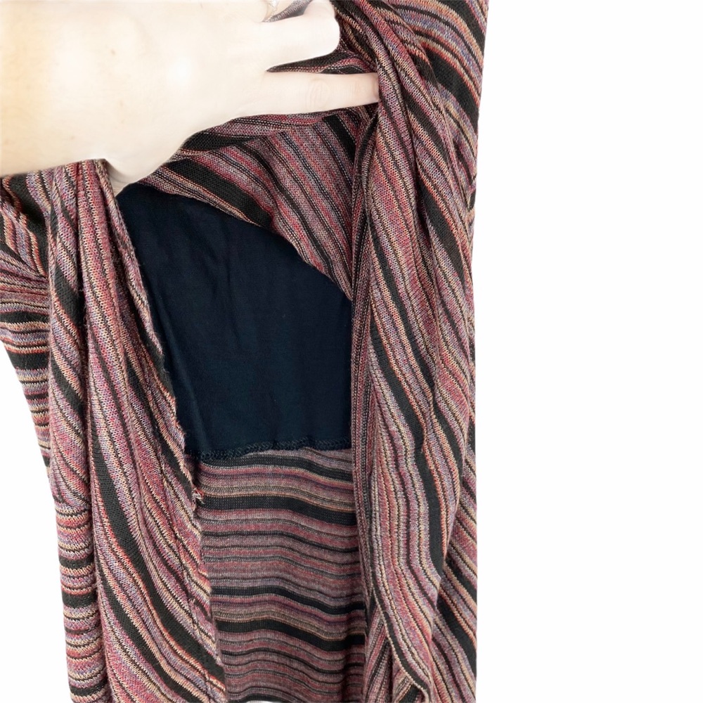 ELAN Striped Fall Colors Maxi Skirt Small - Picture 6 of 6